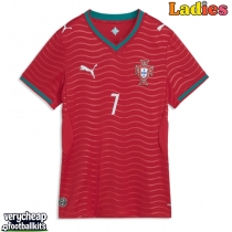Portugal Cristiano Ronaldo #7 Replica Home Shirt Ladies World Cup 2026 Short Sleeve